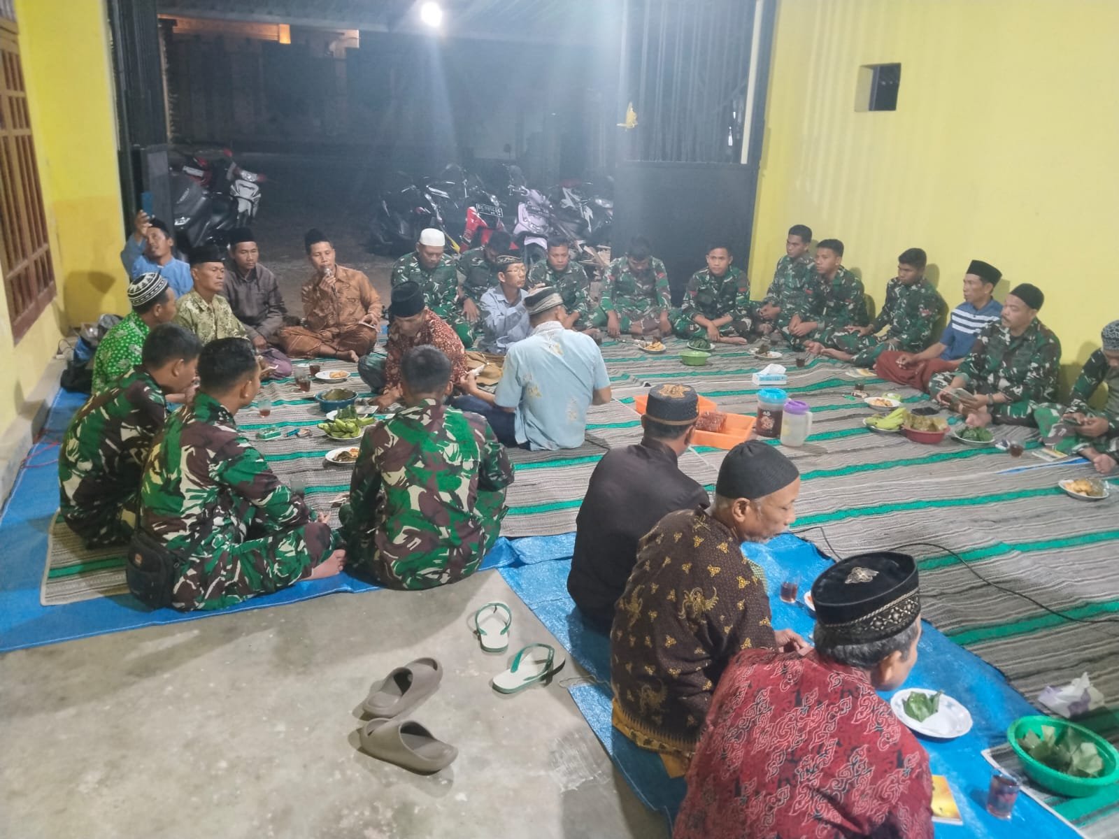 Satgas TMMD Ke-125 Kodim 0825/Banyuwangi Gelar Istighosah Bersama Warga di Dusun Silirsari