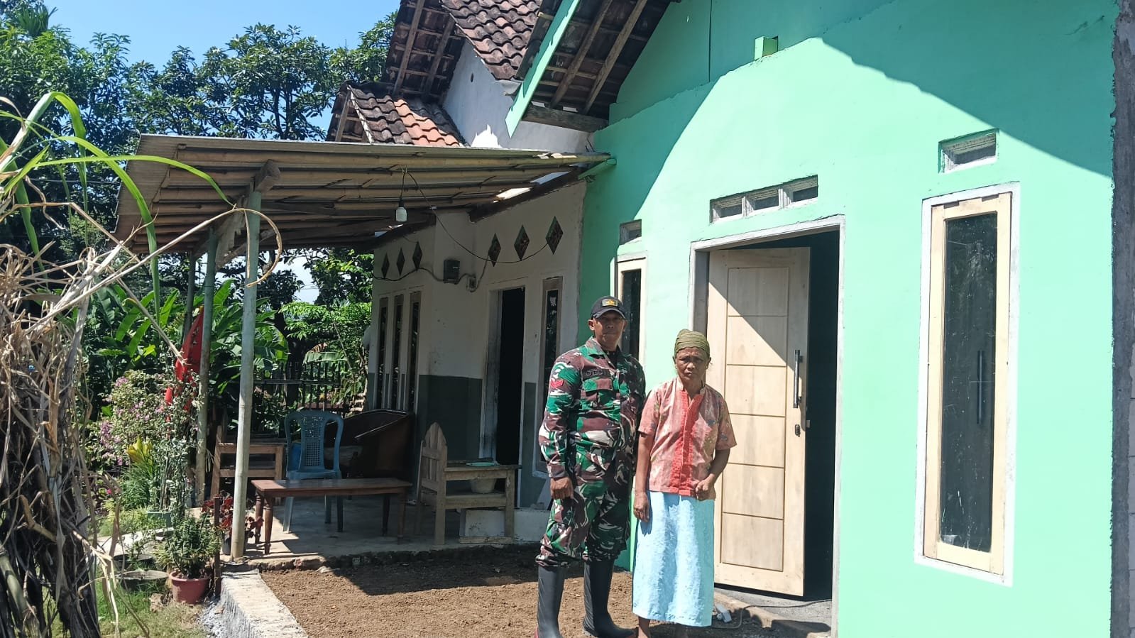 Tuntas di Kerjakan Satgas TMMD Ke-128, Rehab RTLH Milik Ibu Mani di Dusun Klagin Siap Huni